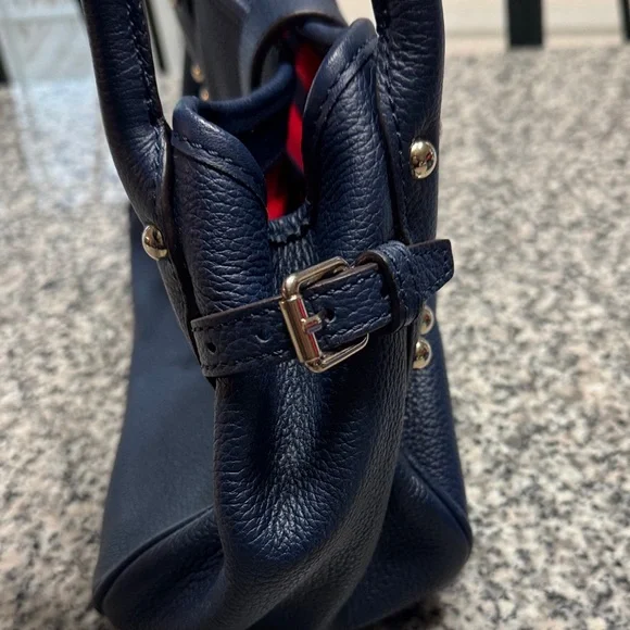 Dooney & Bourke Navy Blue Satchel - Picture 3 of 7